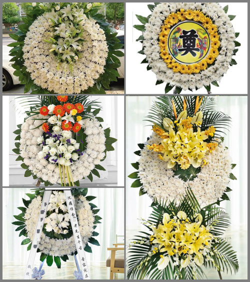 安徽安庆市望江县凉泉乡壬辰占村花圈速递